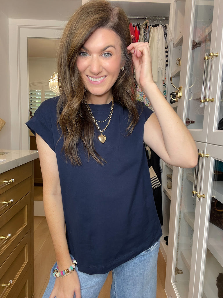 Put You First Top in Navy