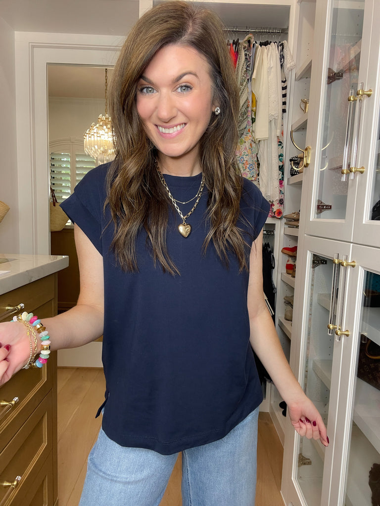 Put You First Top in Navy