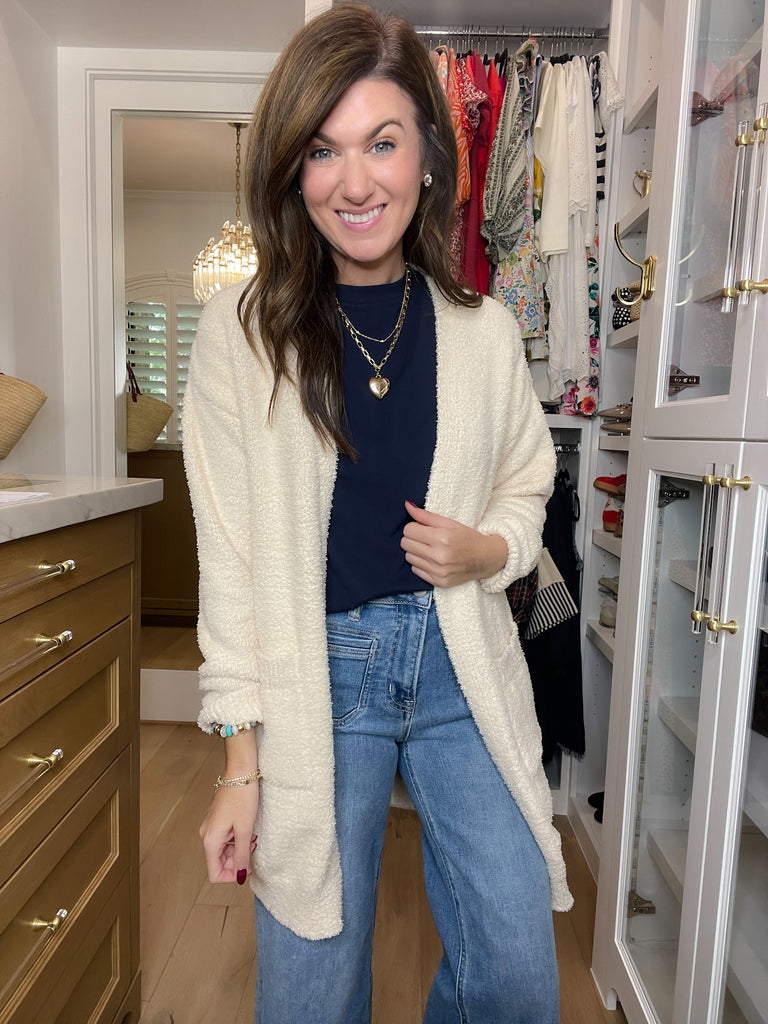 Time to Smile Cardigan in Natural