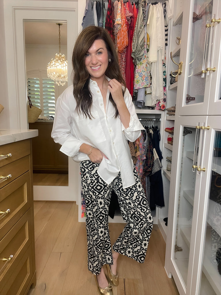 Monochrome Muse Cropped Pants