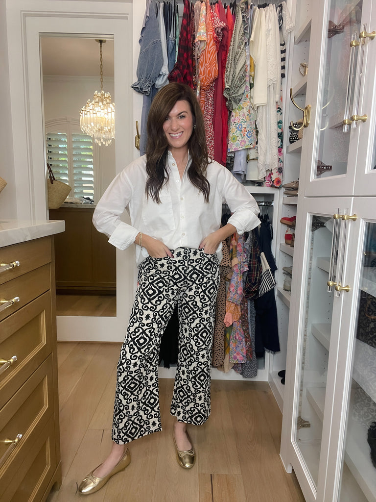 Monochrome Muse Cropped Pants