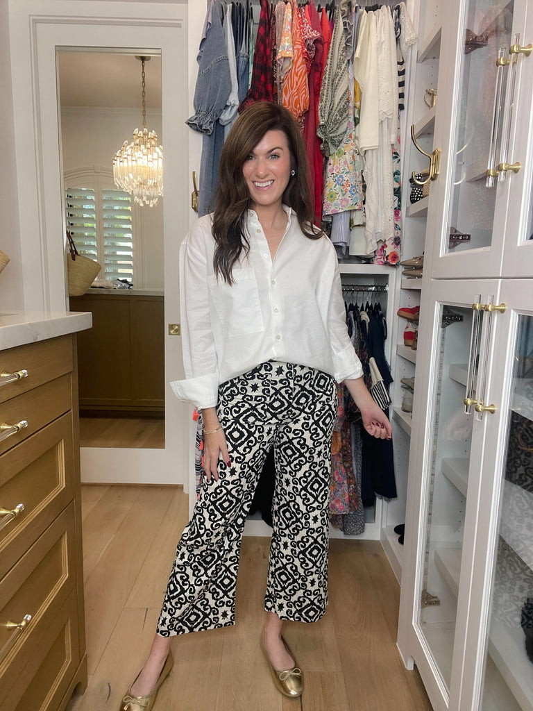 Monochrome Muse Cropped Pants