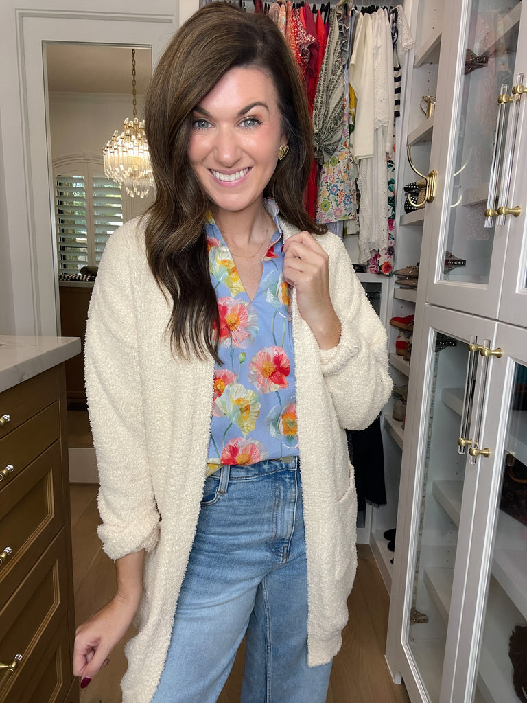 Morning Meadow Top in Blue