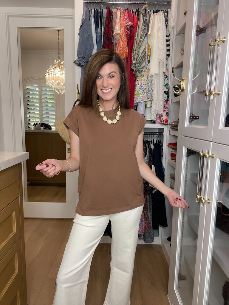 Put You First Top in Chocolate