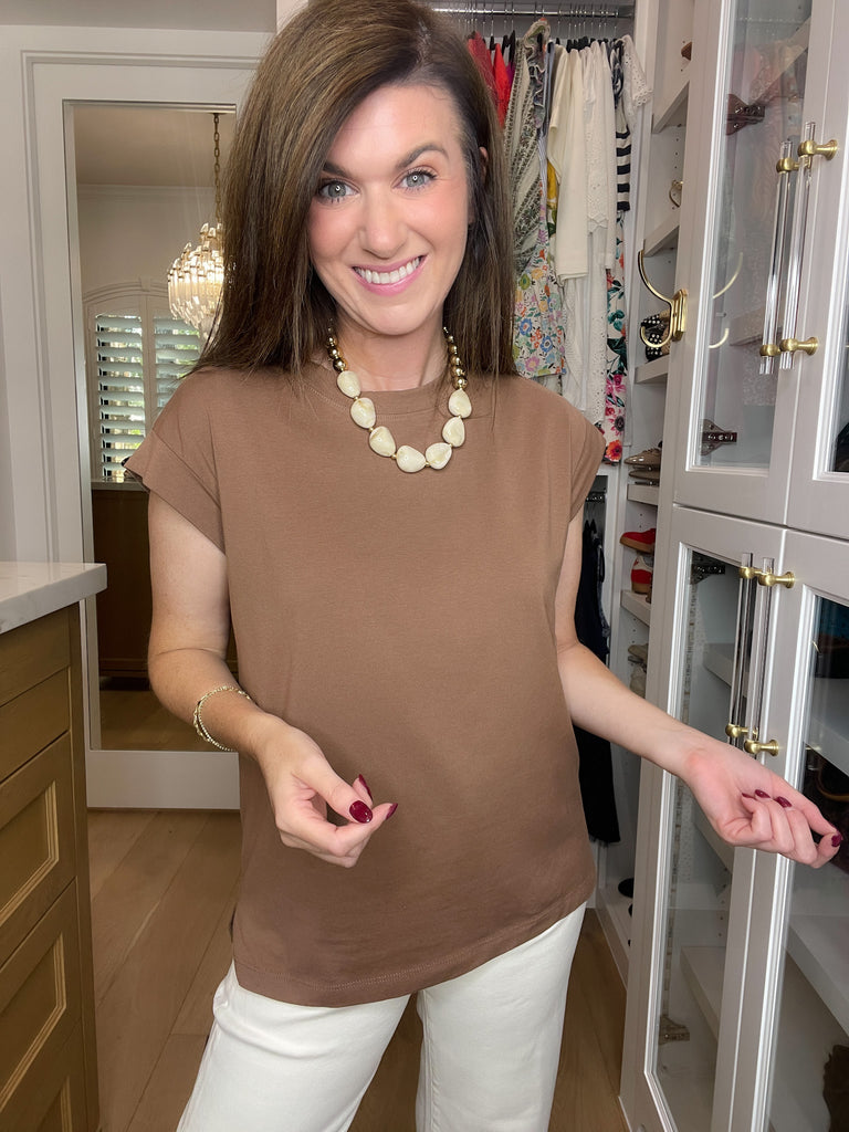 Put You First Top in Chocolate