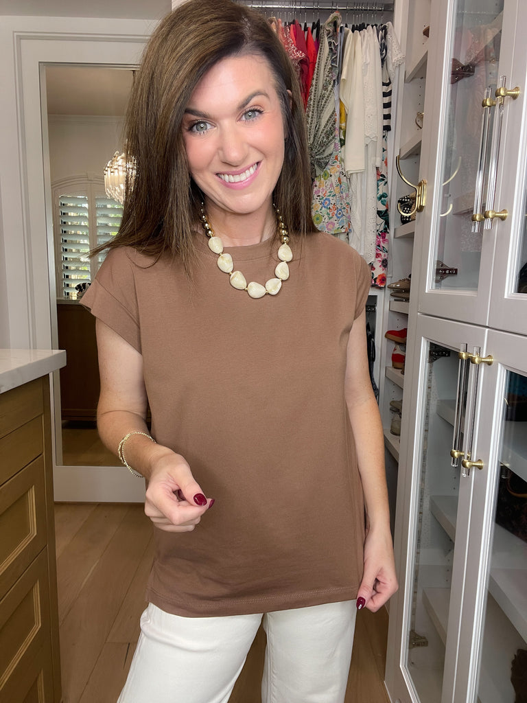 Put You First Top in Chocolate