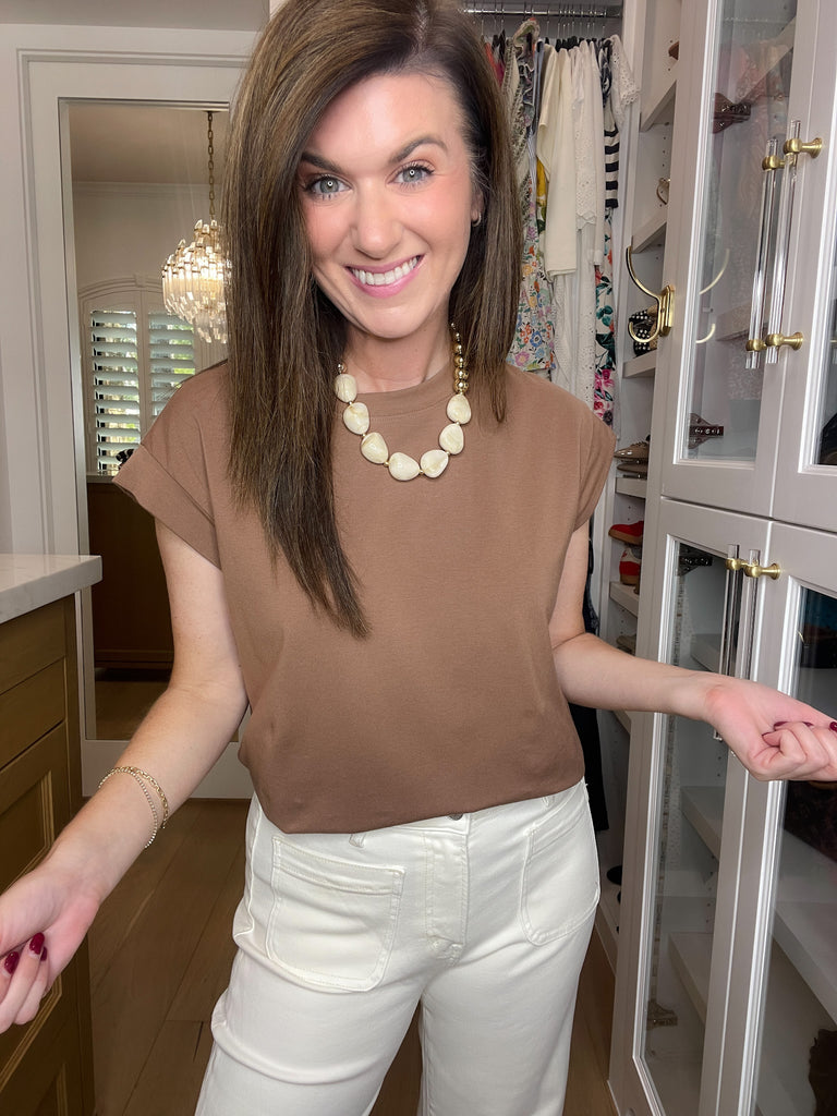 Put You First Top in Chocolate