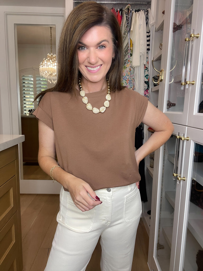 Put You First Top in Chocolate