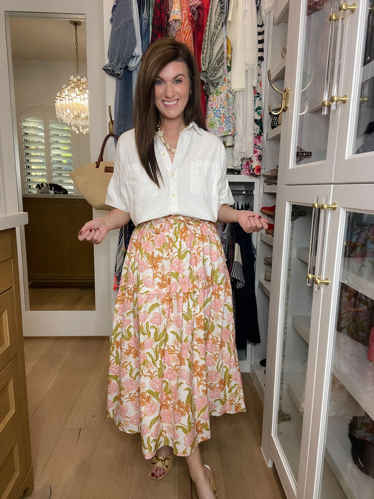 Ever After Floral Maxi Skirt