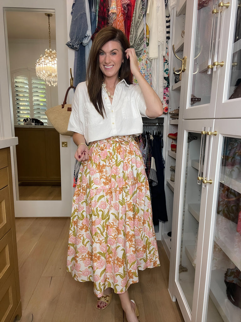 Ever After Floral Maxi Skirt