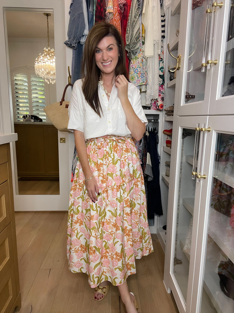 Ever After Floral Maxi Skirt