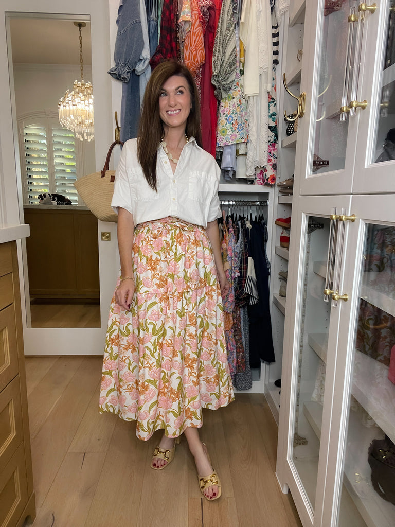 Ever After Floral Maxi Skirt