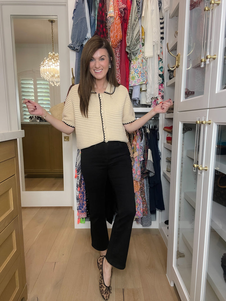 Risen Jett Tummy Control Cropped Black Jeans