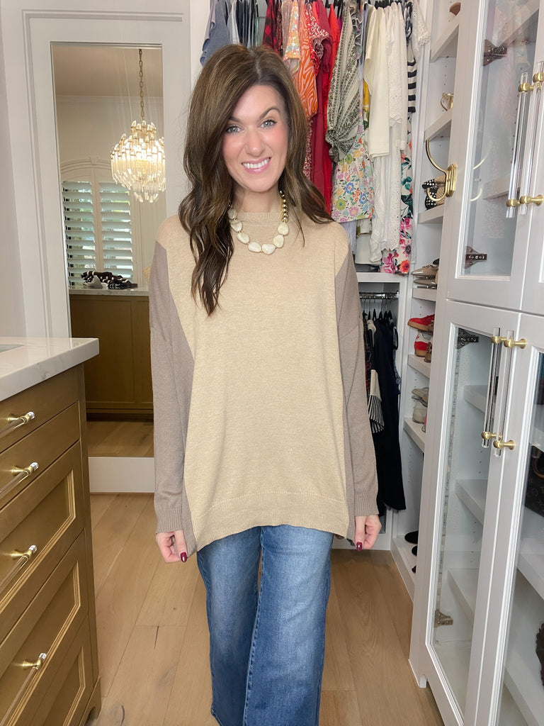 Neutral Horizon Sweater