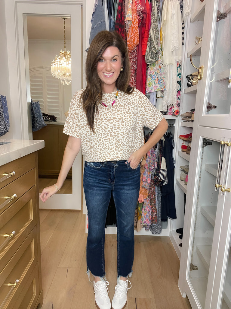 Carefree Spots Tee in Tan