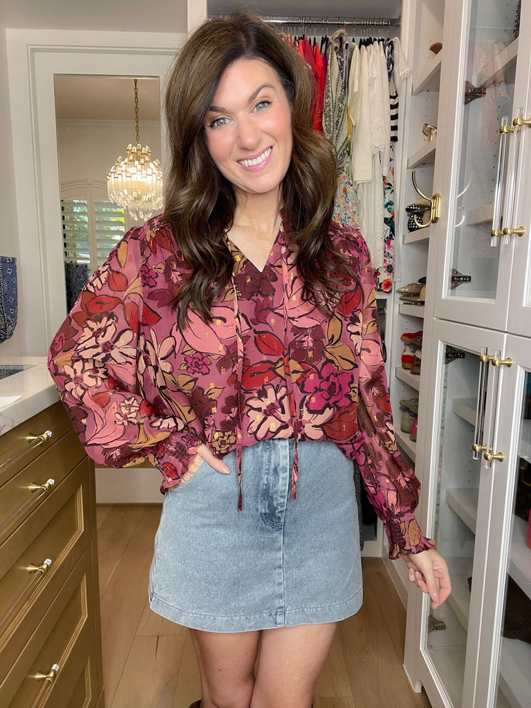 Double Take Denim Skort