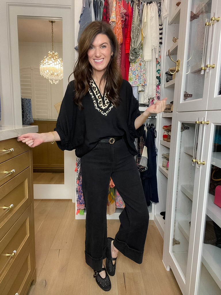 Camden Cuffed Jeans in Black