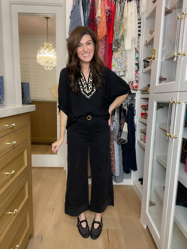 Camden Cuffed Jeans in Black