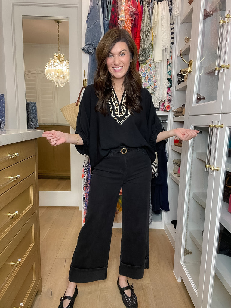 Camden Cuffed Jeans in Black