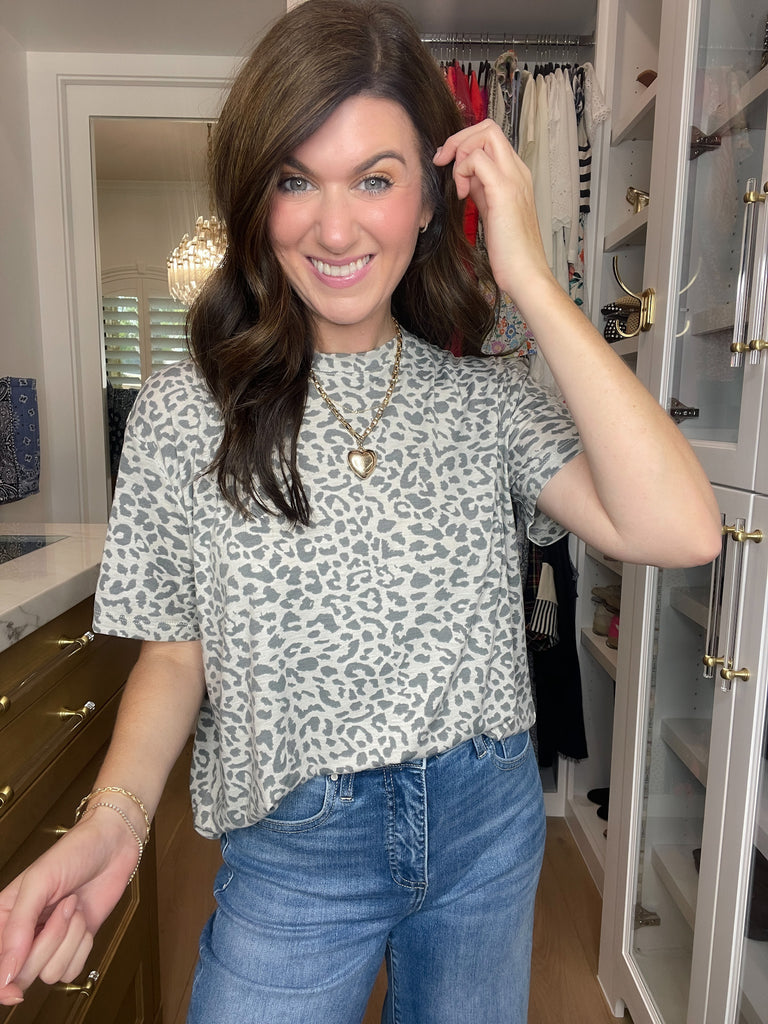 Carefree Spots Tee in Gray