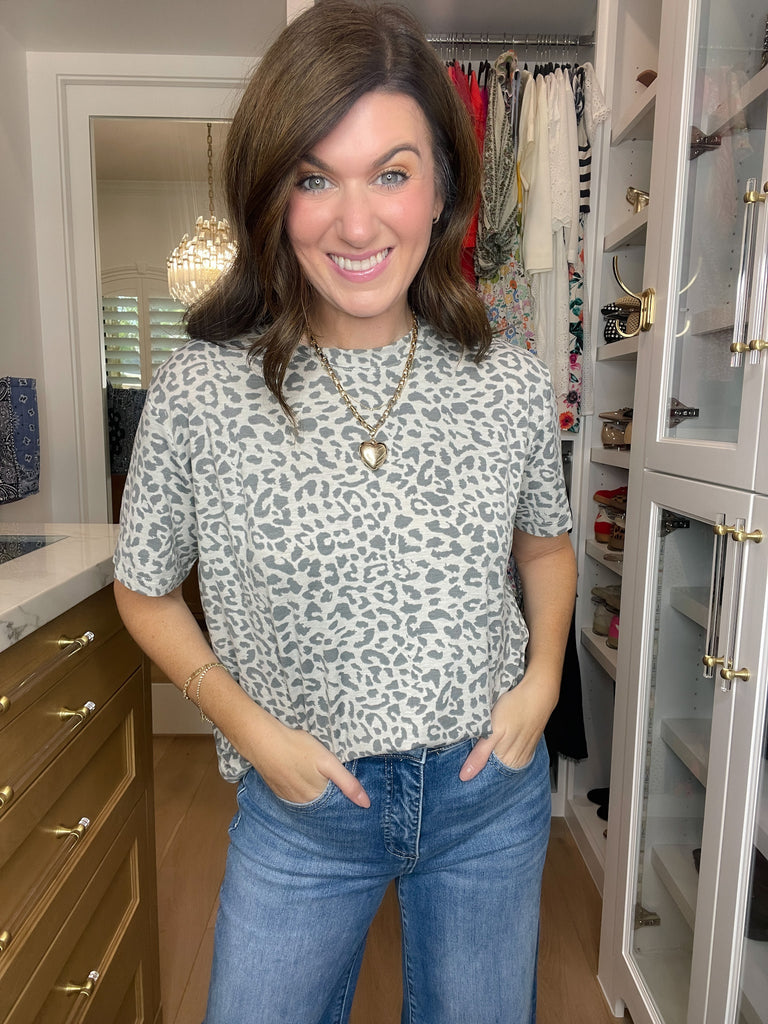 Carefree Spots Tee in Gray