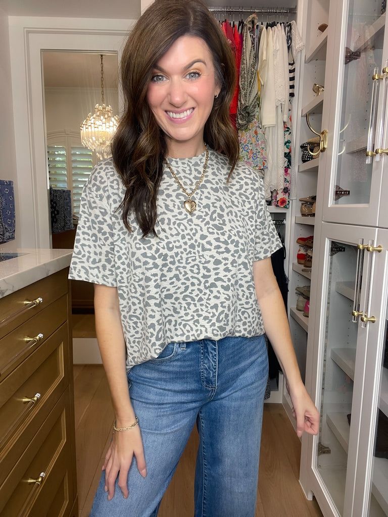 Carefree Spots Tee in Gray