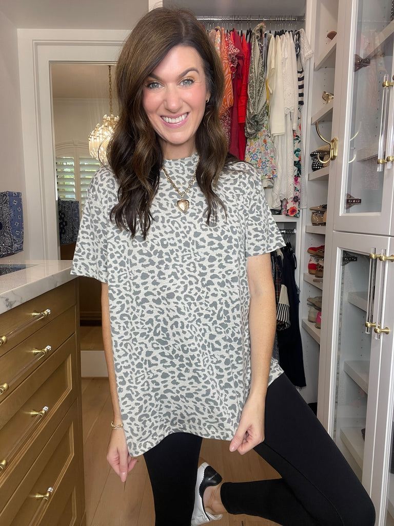 Carefree Spots Tee in Gray