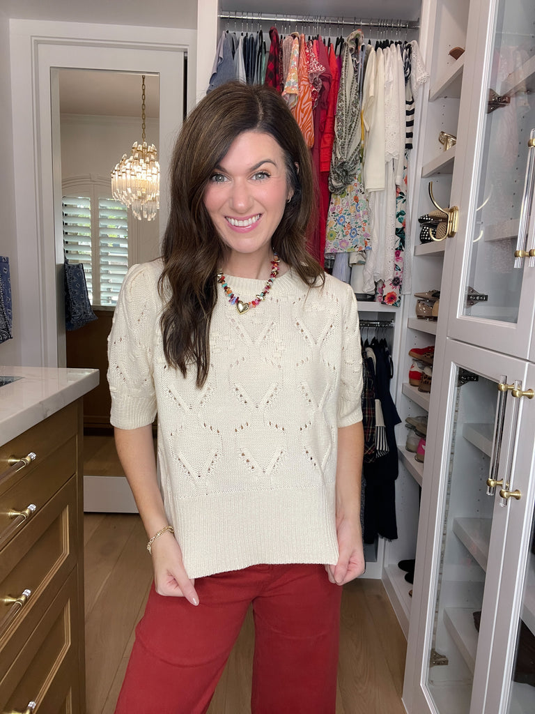 Sweet Stitches Sweater in Natural