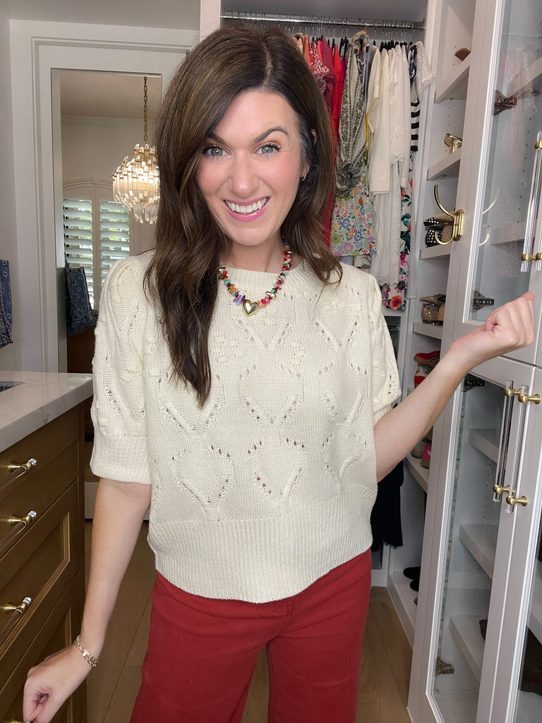 Sweet Stitches Sweater in Natural