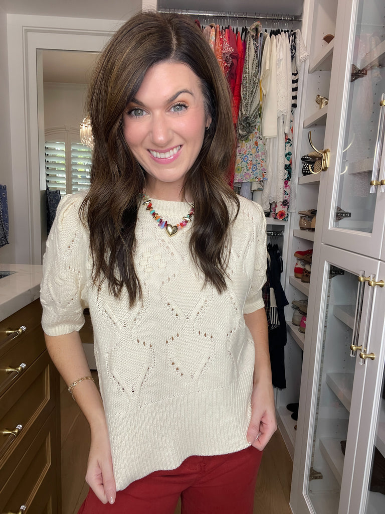 Sweet Stitches Sweater in Natural