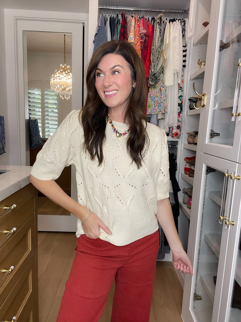 Sweet Stitches Sweater in Natural