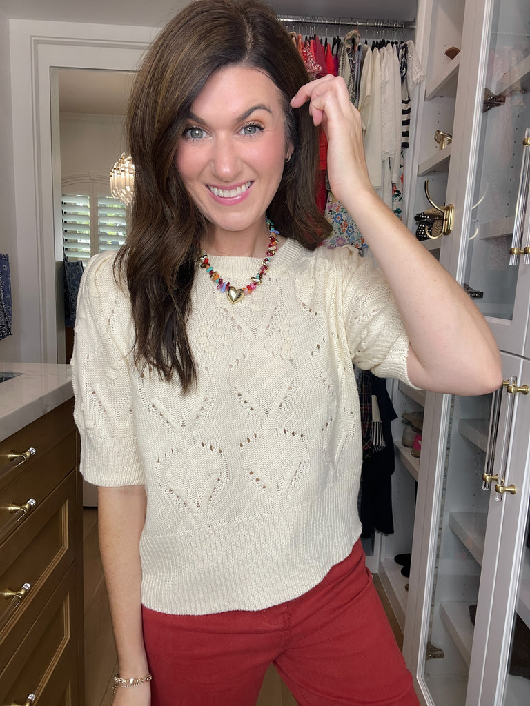 Sweet Stitches Sweater in Natural