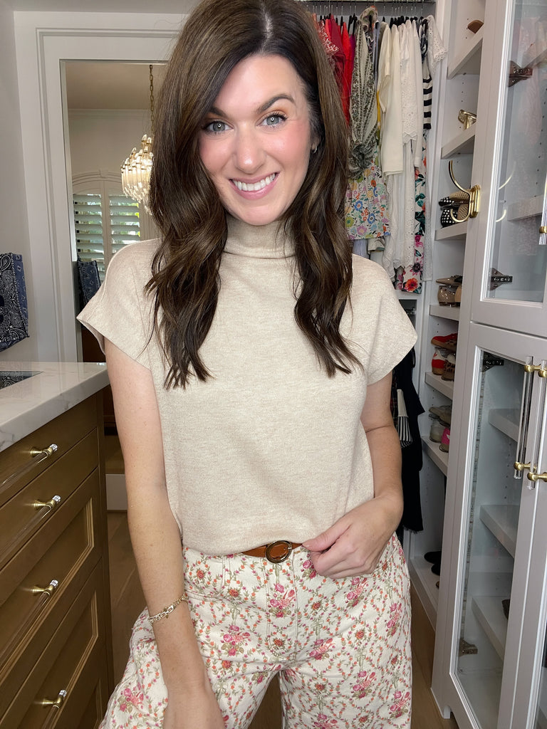 Polished Ease Top in Oatmeal