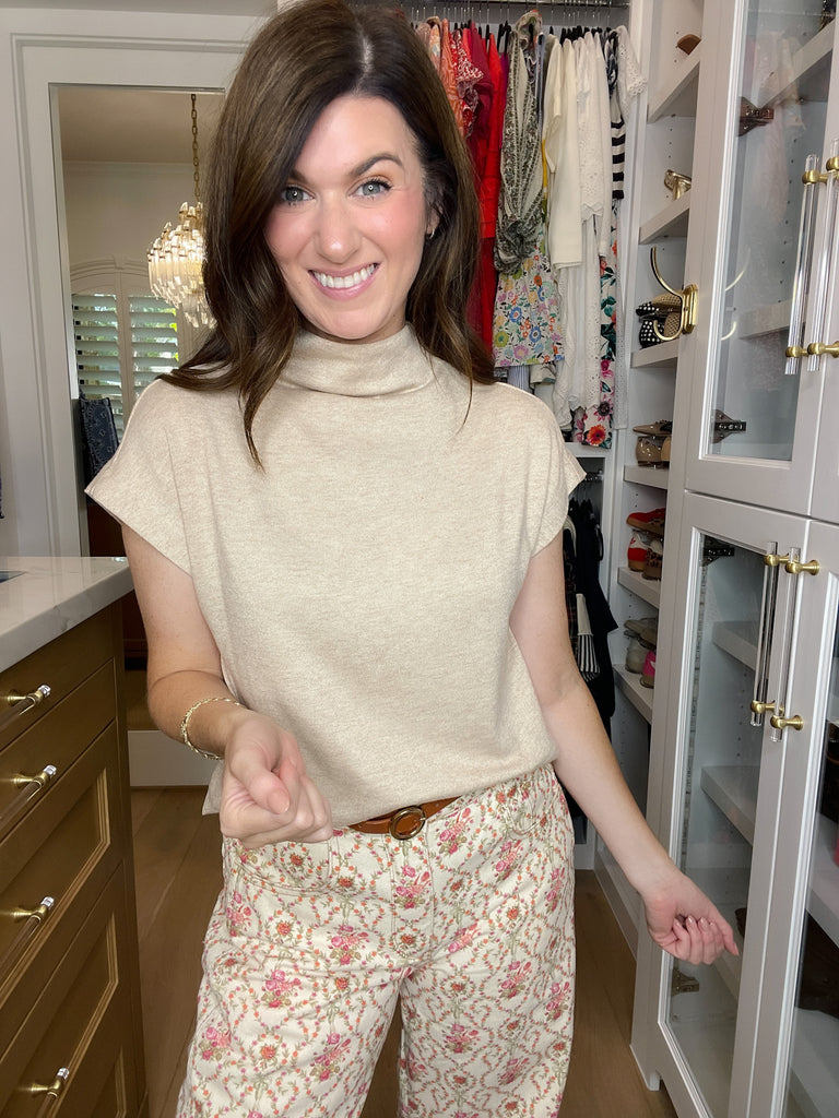 Polished Ease Top in Oatmeal