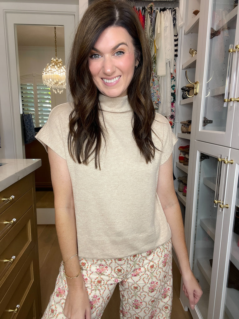 Polished Ease Top in Oatmeal