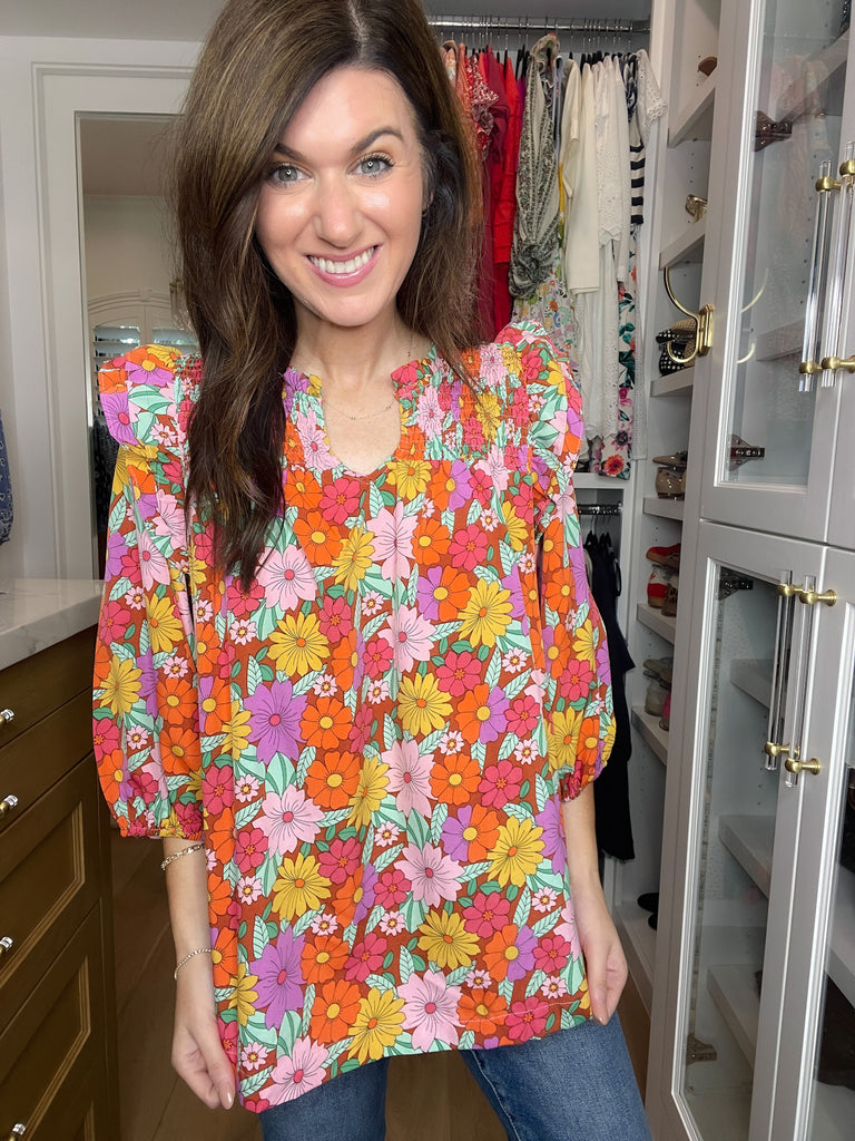 Mums the Word Floral Top