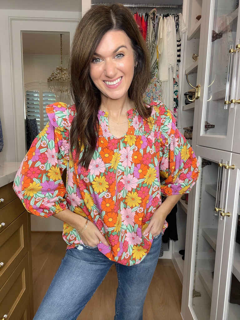 Mums the Word Floral Top