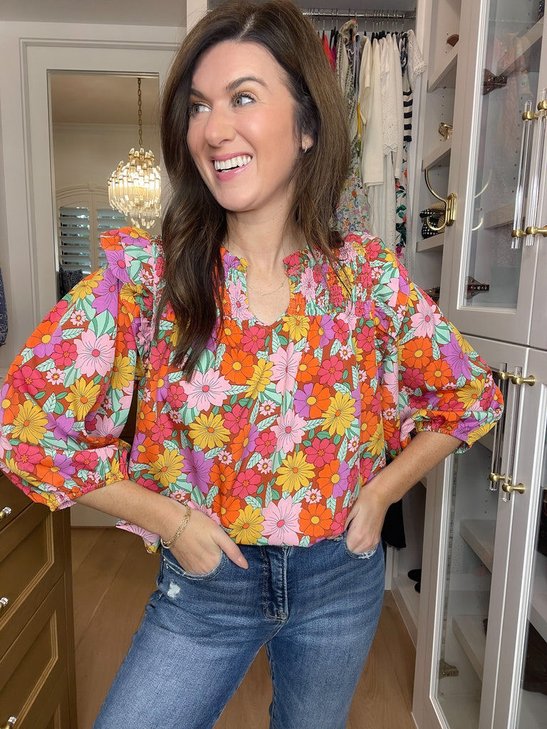 Mums the Word Floral Top