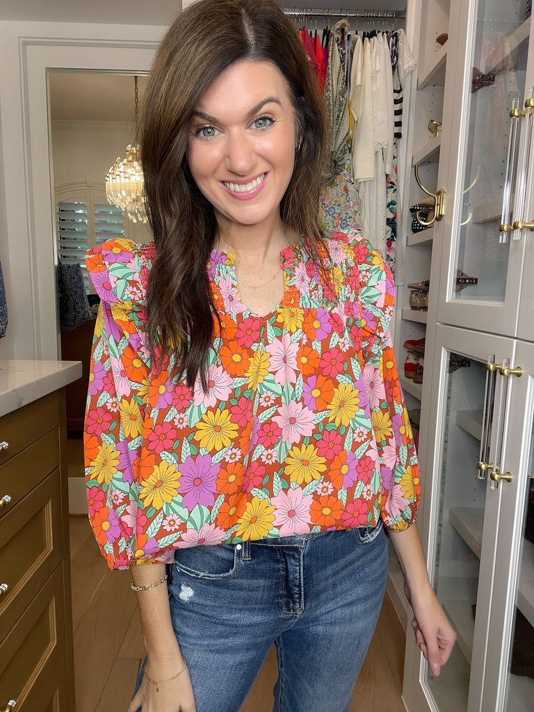 Mums the Word Floral Top