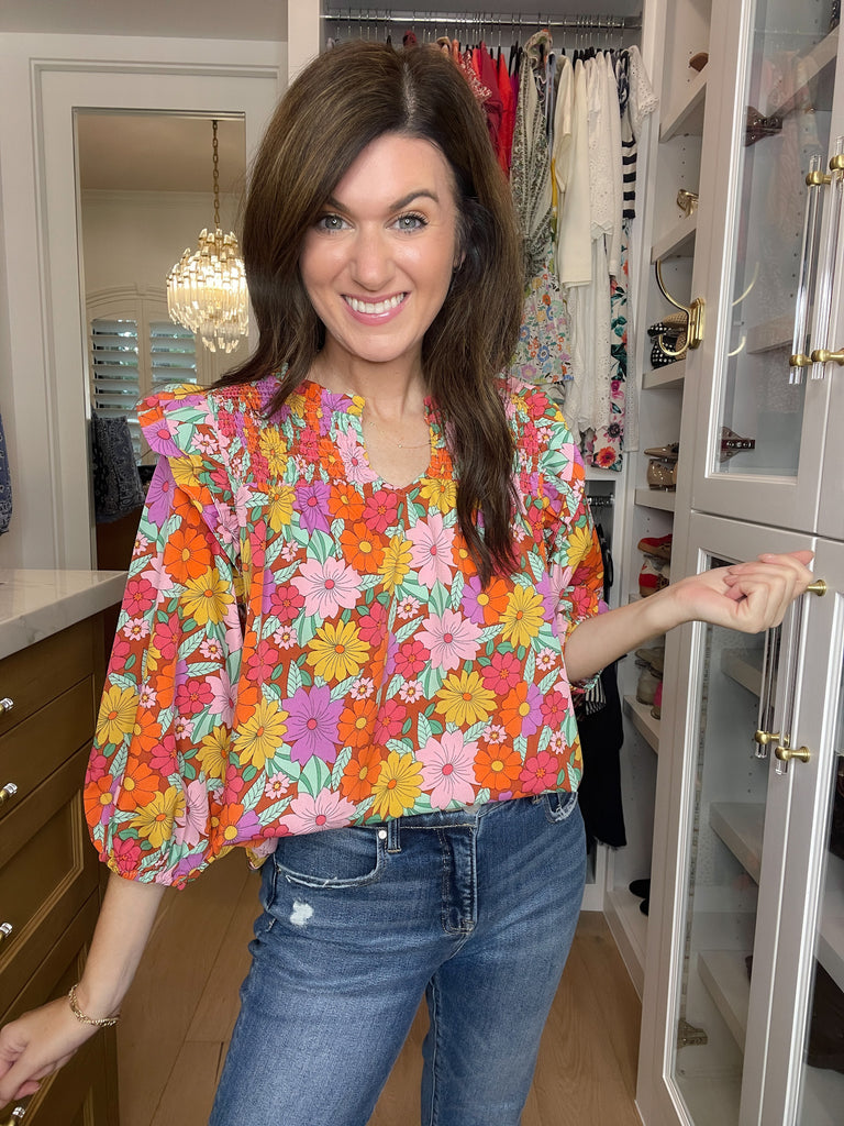 Mums the Word Floral Top