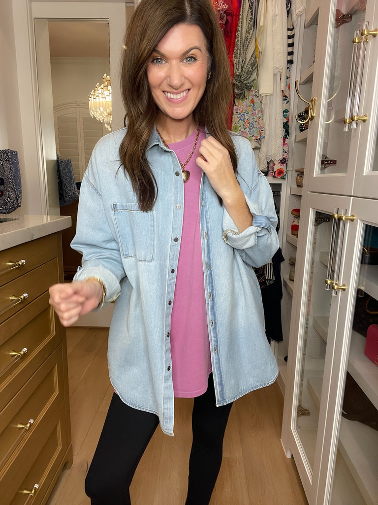 Endless Ease Oversized Tee in Orchid