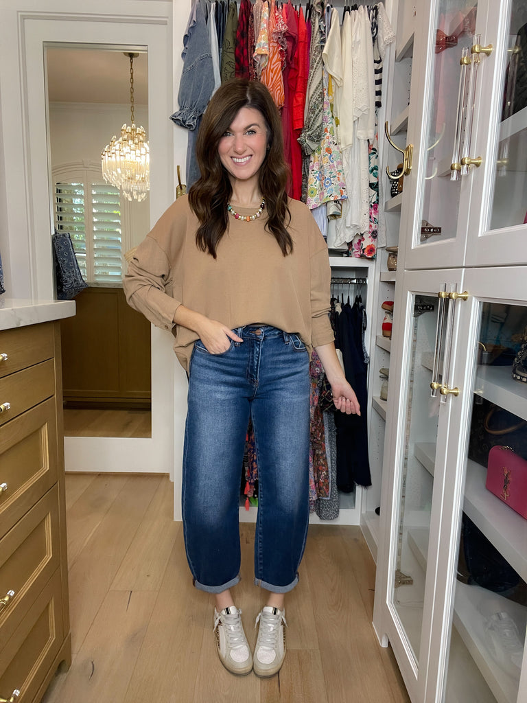 Risen Westport Mid Rise Barrel Jeans