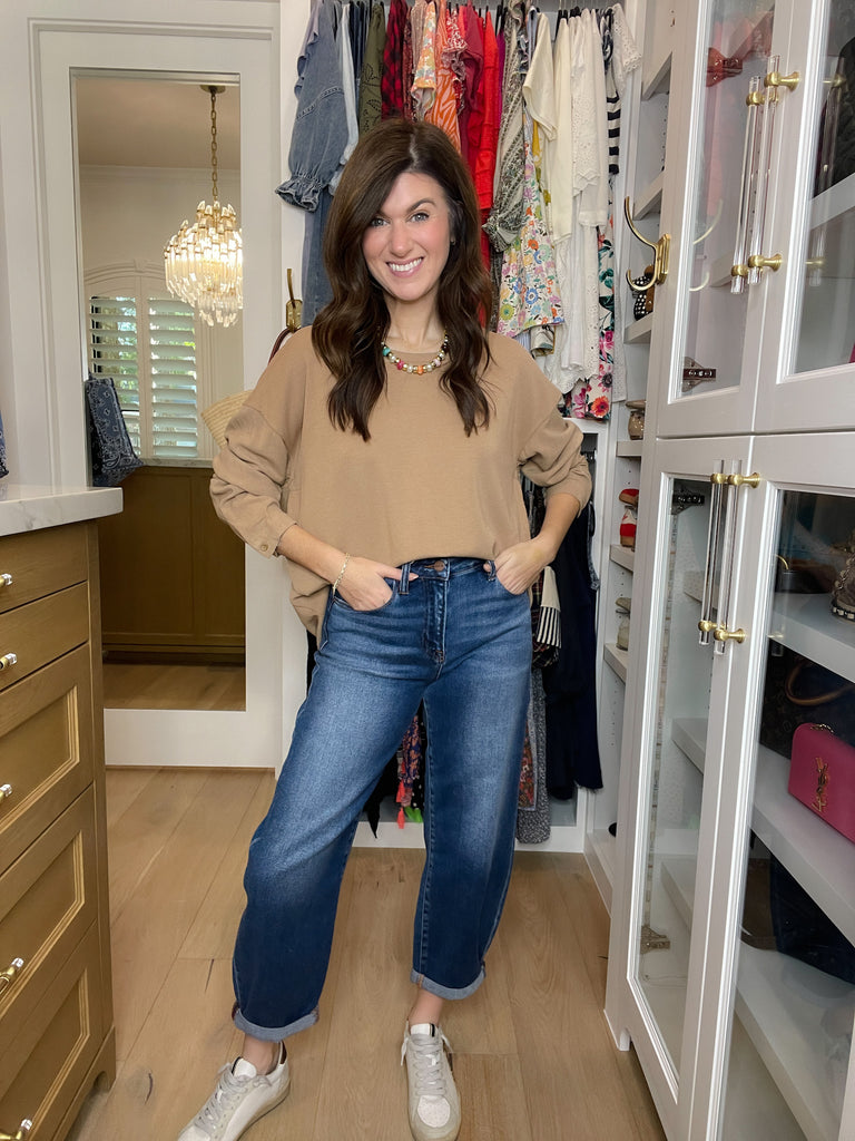 Risen Westport Mid Rise Barrel Jeans