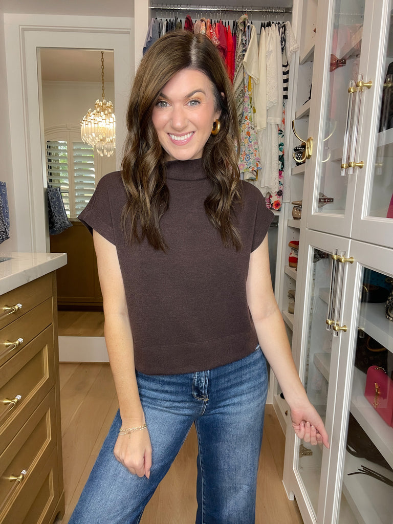 Polished Ease Top in Brown