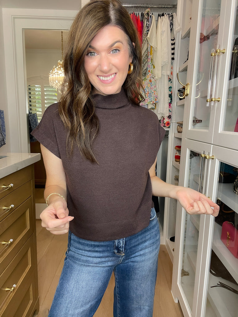 Polished Ease Top in Brown