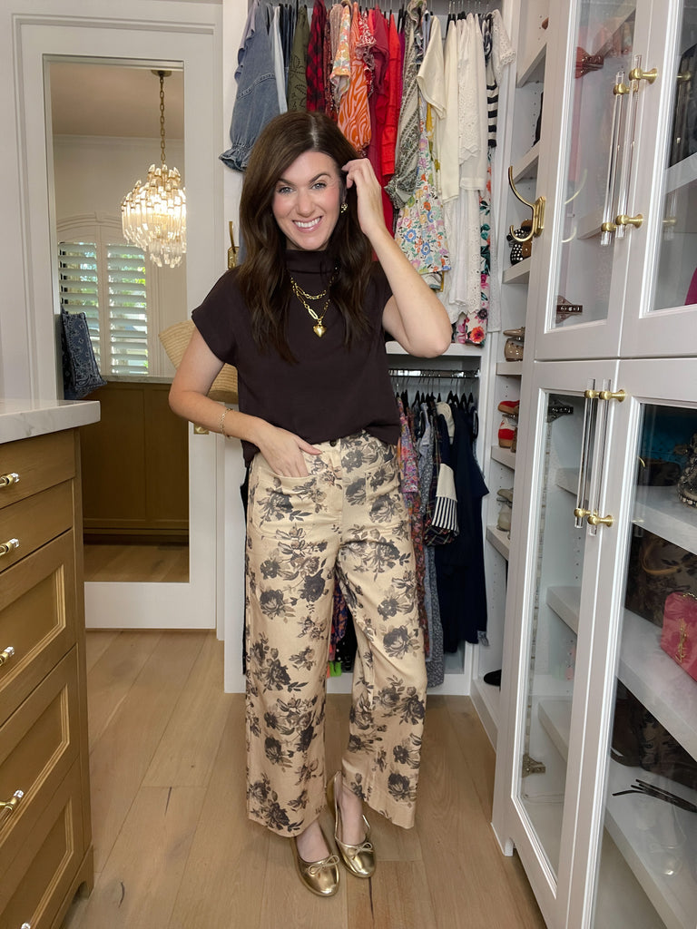 Wildflower Way Jeans in Taupe