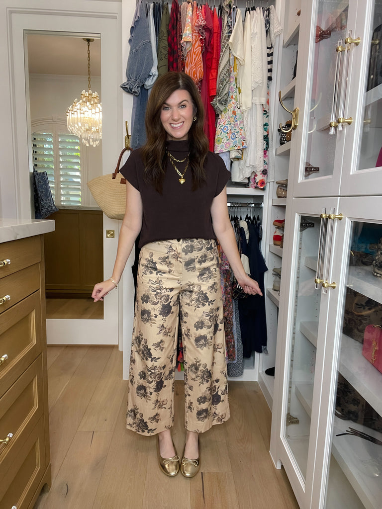 Wildflower Way Jeans in Taupe