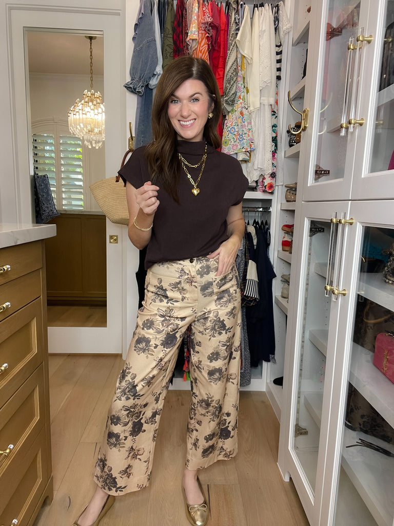Wildflower Way Jeans in Taupe