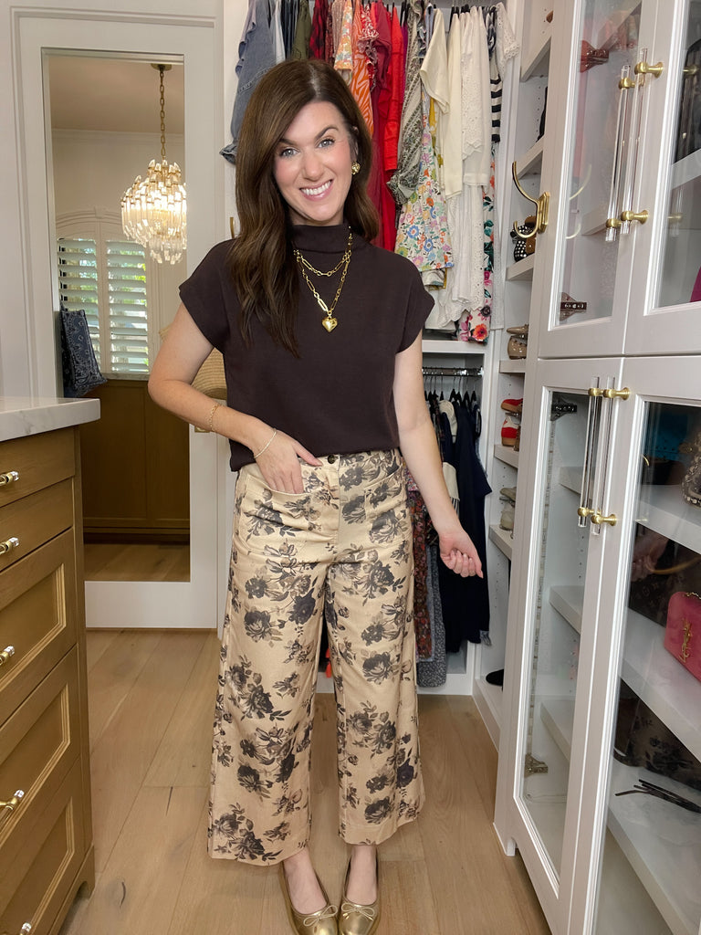 Wildflower Way Jeans in Taupe