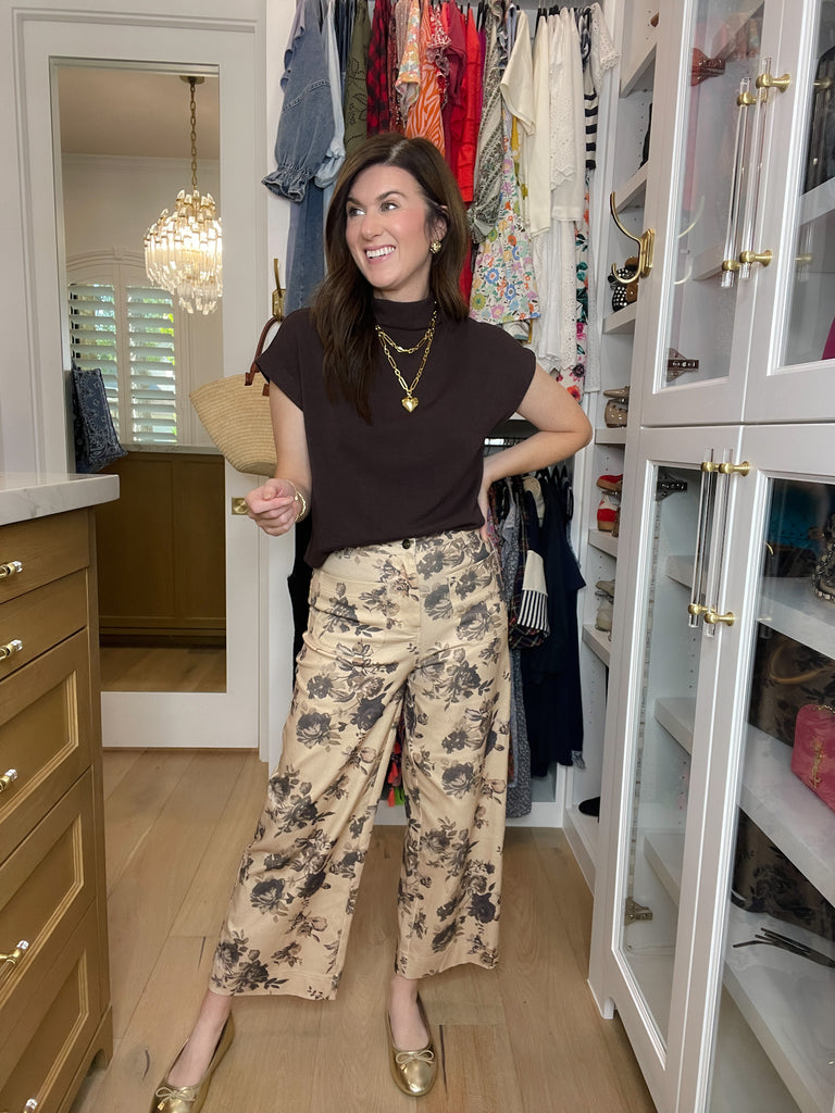 Wildflower Way Jeans in Taupe